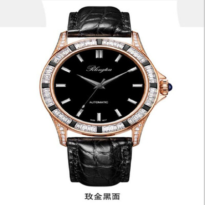 

RlongTou Wrist watch men Star trails series 206M-P-C White black Rose Gold Black surface