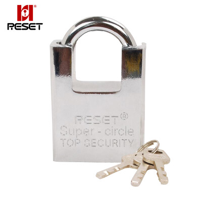 

RESST RST-088 2 Pack all metal half-pack type padlock guards anti-corrosion anti-theft anti-theft waterproof key lock villa lock shop lock 40MM trumpet