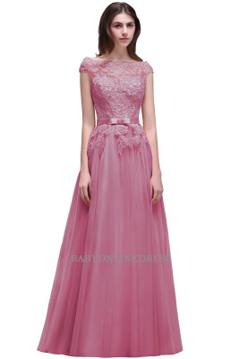 

Elegant Burgundy Lace Bridesmaid Dresses Long Chiffon Wedding Party Dress