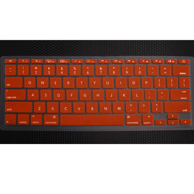 

Оранжевый силиконовый Мягкая Клавиатура Обложка кожи для MacBook воздуха 11” 11.6 дюймов 82392