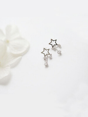 

ONICE 925 Sterling Silver Eearing with Multi Stars WQE019