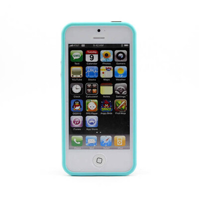 

Soft Hybrid Silicone Gel Hign Impact Bumper Cover Case for Apple iPhone 5S 5G