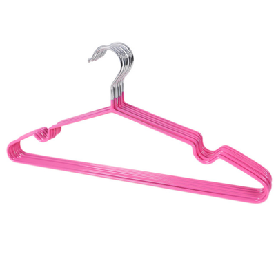

Steel Wire Dip Coat Hanger With Groove Multi-function Coat Hanger Non-slip Clothes Hanger Metal Money10 Bundles of 1