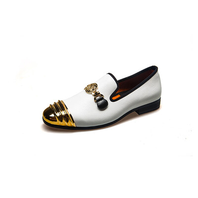 

MeiJiaNa Comfortable Casual Shoes Loafers Split Leather Banquet Shoes