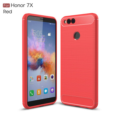 

Goowiiz Phone Case For Huawei Honor 99 LitePlay 7X Fashion Slim Carbon Fiber TPU Soft Silicone Prevent falling