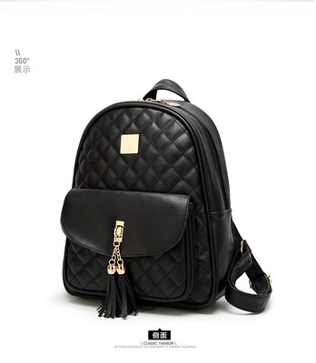 

Womens Bag 2018 New Stylish High-capacity Three-piece Womens Diamond Bag Leisure Backpack