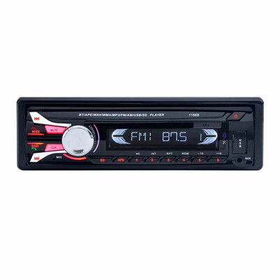 

1188B FM Car Radio 12V Bluetooth V20 Detachable Front Panel Auto Audio Stereo SD MP3 Player AUX USB Hands-free Call