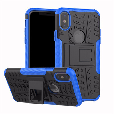 

Goowiiz Phone Case For Iphone 78X Armor Tire Texture Rugged Protection PCTPU Full Protection