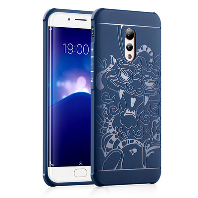 

Goowiiz Phone Case For Vivo Y9sY9s PlusXPlay 6 Carved Dragon Thin Matte soft Silicone Prevent falling