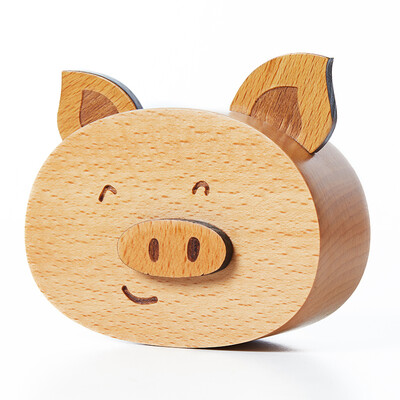 

Eight worms community pigs ah wood music box Tanabata Valentines Day gift for girlfriend wife wife children birthday gift girl confession creative gift couple wedding anniversary