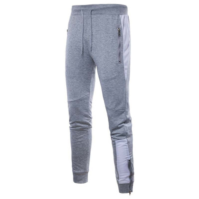 

2018 New Mens Fashion&Leisure Splice Pants Sports Pants Pencil Pants