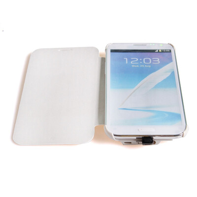 

White Rechargeable Protable Charger Case External Backup For Samsung N7101
