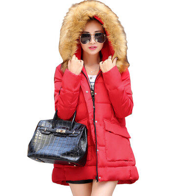 

New Women Thickened Long Down Cotton Padded Quilted Coat Jacket Hooded Outwear