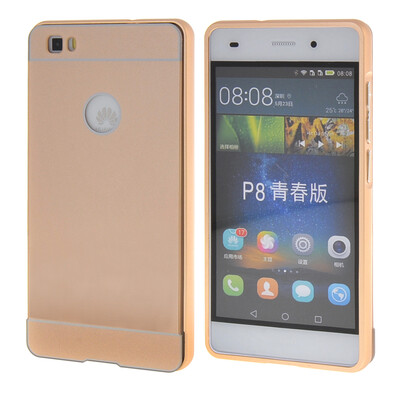 

MOONCASE чехол для Huawei Ascend P8 Life Bumper Frame Hard 2 in 1 Cover Gold