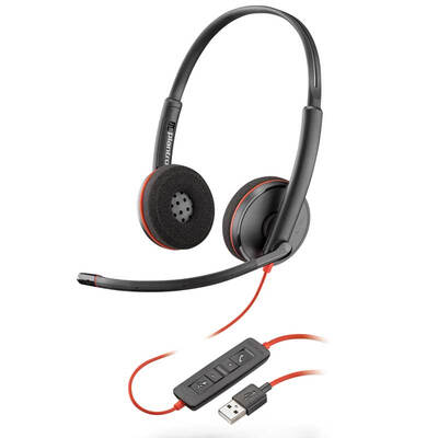 

Plantronics C3220 USB Headset Wired Headset Headset Noise Reduction Microphone