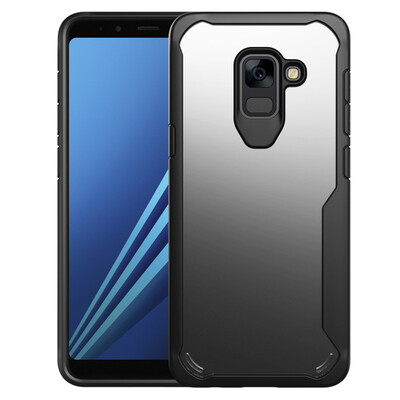 

Goowiiz роскошь телефон дело для Samsung Galaxy A8 Plus 2018 HD акрилового стекла TPU силикон предотвратить падение полная защита