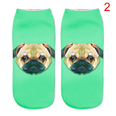 

3D Cartoon Animal Dog Printed Socks For Men Women Cute Unisex Ankle Socks