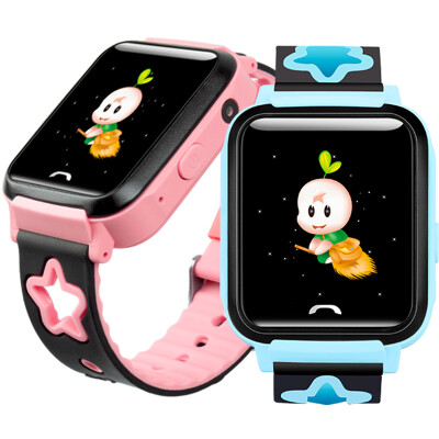 

Wenquxing Childrens Phone Watch R5 Waterproof Edition Student Positioning Phone Boy Girl Child Phone Watch Blue