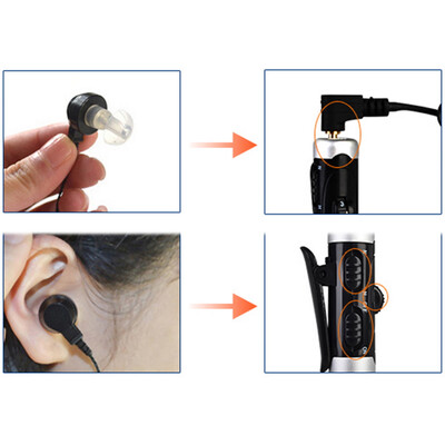 

А-60 Аккумуляторная In-Ear Слуховой аппарат Регулируемая Тон усилитель звука голоса