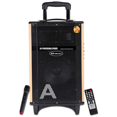 

Jinzheng NINTAUS AVS-618F Golden No 12 12-inch mini stereo audio square dance audio outdoor audio Bluetooth battery sound black