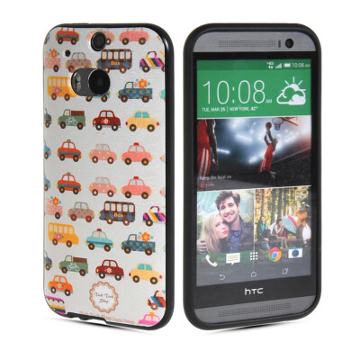 

MOONCASE Watercolor Art Soft Flexible Silicone Gel TPU Skin Shell Back Case Cover for Htc One M8