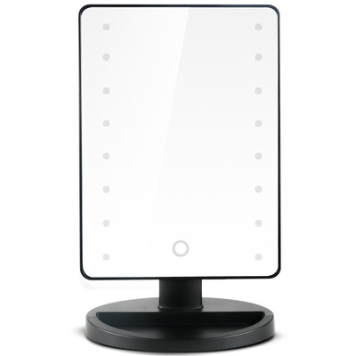 

Jingdong Supermarket Mika MECOR square LED makeup mirror with light desktop square mirror creative gift dressing mirror 1828