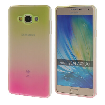 

MOONCASE Galsxy A7 Case Rainbow Flexible Durable Silicone Gel TPU Skin Slim Case Cover for Samsung Galsxy A7 / a03