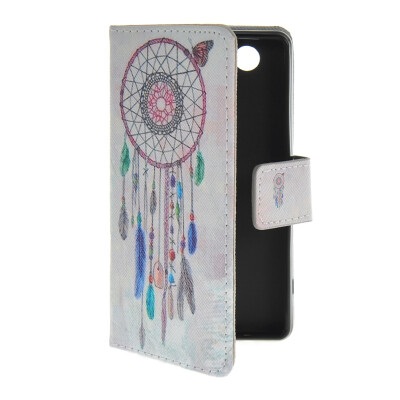 

MOONCASE Pattern Style Leather Side Flip Card Slot Pouch Stand Shell Back Case Cover For Sony Xperia Z3 Compact ( Z3 Mini