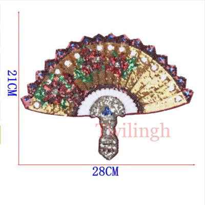 

1Pcs Big Patches Brand Shine Sequin 3D Sticker Stickers Wing Rose Embroidery Motif Applique Garment Kids Women DIY Clothes Badge