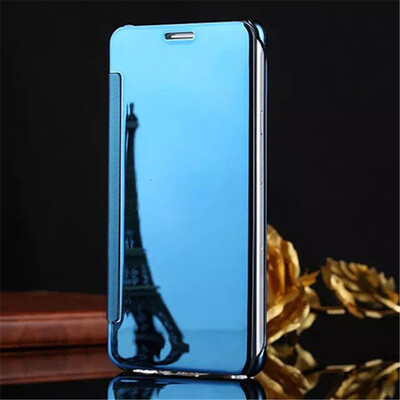 

Samsung Galaxy C5C7C9 Luxury Mirror View Mirror PU Cover Flip Smart Clear Window Phone Case