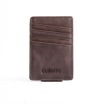 

MenS Gubintu Leather Frosted Multi-Card Wallet