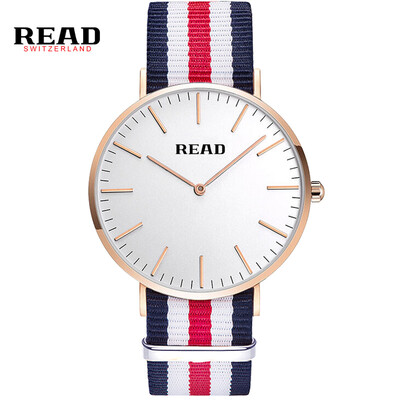 

READ 2020 Simple Quartz Lovers fashion watches for men & boyfriend couple pink gold strap nylon case blue white ultrathin red