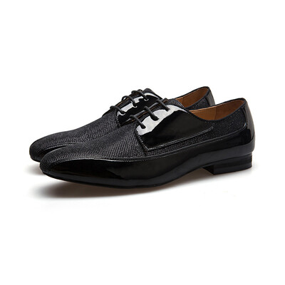 

MeiJIaNa Handmade Leather And Sequins Leather And Mens Formal Shoes Oxford Shoes For Men Genuine Leather
