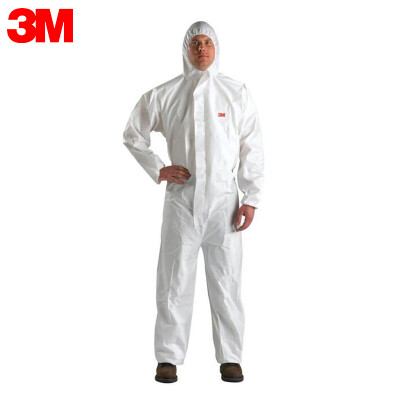 

3M 4510 protective clothing white L hooded body protective clothing anti-particles limited liquid splash