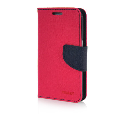 

MOONCASE Cross pattern Leather Wallet Flip Stand Shell Back ЧЕХОЛ ДЛЯ Samsung Galaxy Core Prime G360 Hot pink