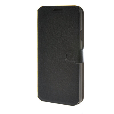 

MOONCASE Ultra thin matte surface Leather Wallet Flip Card Slot Holster Pouch Stand Back чехол для Samsung Galaxy E5 Black