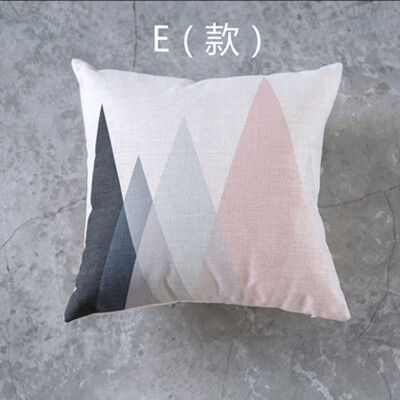 

Nordic Style Cushion Decorative Pillows Cover Elephant Gray Throw Pillows Case Pink Deer Geometric Cushions Cover for Sofa 45x45