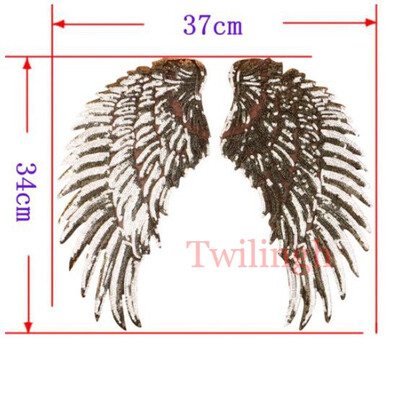 

twilingh Patches Sewing Iron-On Accessories Patchworks Magic Mirror Embroidered Sequined Patches For Clothing