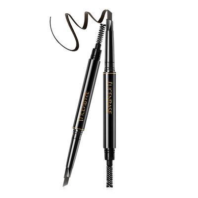 

Natural&smooth eyebrow pencil brown waterproof&sweatproof effective not blooming double eyebrow pencil with eyebrow brush thrush powder