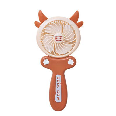 

Youlejia mini fan Mid-Autumn Festival gift data line portable rechargeable battery bed office with hand-held folding cute animal fan yellow S251C