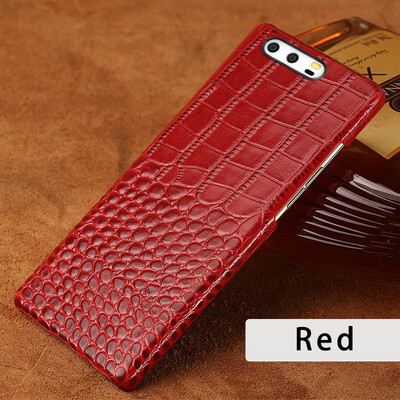 

Genuine Leather Phone Case For Huawei P9 P10 Plus Crocodile Texture Back Cover For Mate 9 10 Cases