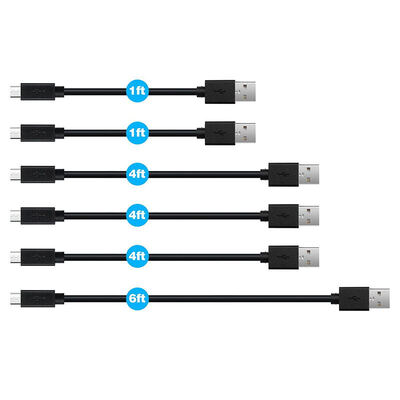 

Кабель Micro USB разные размеры комплекс 30 см 120 см 180 см для Android, Samsung, HTC, Nokia, Sony, LG, Blackberry, Motorola,разных телефонов,чёрный цвет