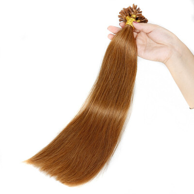 

BHF HAIR Fusion hair extensions Human Virgin Hair Brown Pre-bonded Keratin Nail Hair Extensions 1gs 20g pack