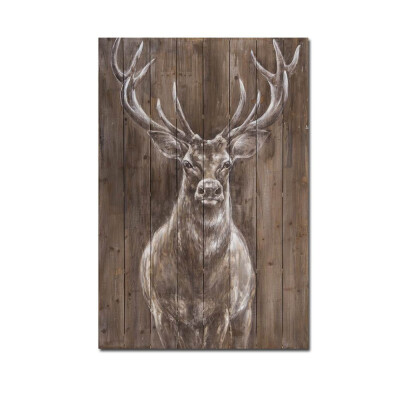 

Framed canvas modern living room bedroom background wall animal elk decorative painting