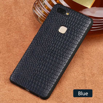 

Genuine Leather Phone Case For Vivo X20 Plus Crocodile texture Back Cover For X9 Plus Cases