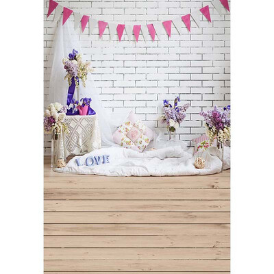 

Love Snow Wall Photo Backdrop 57FT Vinyl Fabric Cloth Digital Printing Photo Background S-3196