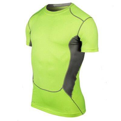 

Quick Dry Fitness Tights Running Set Gym Sportswear Short Sleeve T-Shirt