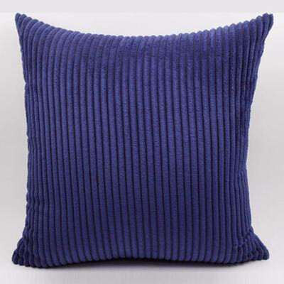 

Cntomlv hot sale Candy Color Strips Corduroy Cushion Cover Car Sofa Pillow Case with Zipper Multi Sizes
