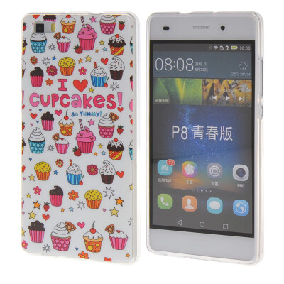 

MOONCASE Case for Huawei Ascend P8 Life Pattern series Flexible Soft Gel TPU Silicone Skin Slim Durable Cover