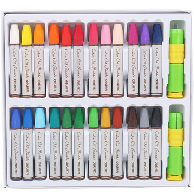 

(Deli) 72052 24 color easy to color painting stick with a grip pen and pencil sharpener